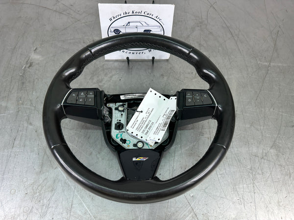 2012 Cadillac CTS-V Leather Steering Wheel - Black - OEM - All American Classics, Inc.