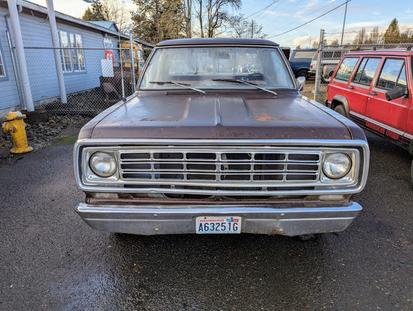 1976 Dodge D100 Pickup Short Box, Stock #279741