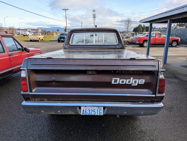 1976 Dodge D100 Pickup Short Box, Stock #279741